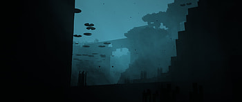 Drowned Shaders 4, Minecraft, Shaders, water, underwater, blue HD wallpaper