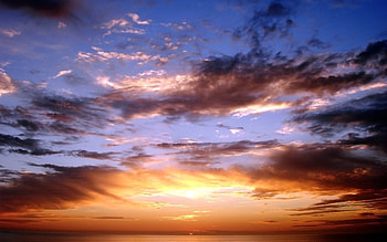 Sky sunset clouds HD wallpaper