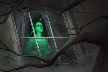 dark, ghost HD wallpaper
