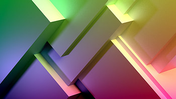 Gradient, colorful, abstract, geometry HD wallpaper