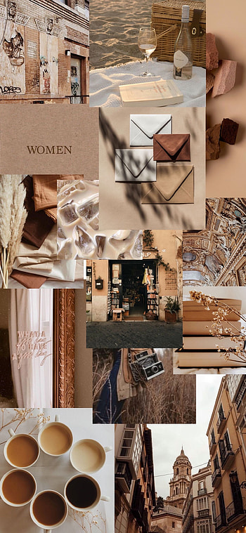 Brown Tan Beige Aesthetic Lock Screen. Aesthetic , Beige Aesthetic, Brown Aesthetic, Beige Aesthetic Collage HD phone wallpaper