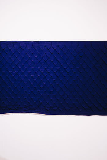 Stylish blue fabric with a textured scale pattern, perfect for interior design. HD phone wallpaper