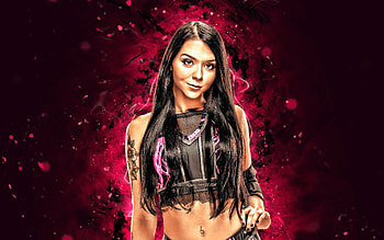 Cora Jade, , american wrestler, WWE, purple neon lights, wrestling, wrestlers, Brianna Coda, Cora Jade HD wallpaper