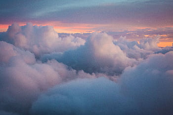 Captivating sunset cloudscape with pink and blue hues in Bo-Karoo, South Africa. HD wallpaper