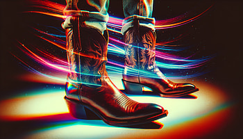 Cowboy Boots Neon Glow, cowboy boots, footwear, neon, fashion HD wallpaper