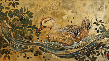 Adorable Duckling - Elegant Waterfowl Art, duckling HD wallpaper