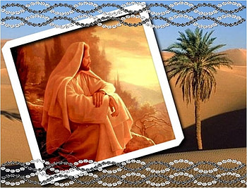 Jesus watching the desert, god, desert, jesus, christ, religion, christianity HD wallpaper