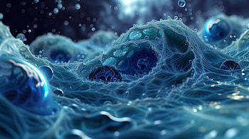 Abstract Water Shapes, Abstract, water, shapes, wave, blue, abstract blue HD wallpaper