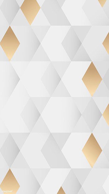 premium vector of White and gold geometric pattern background mobile vector by Toon about gold foil, geometric texture gold, halftone p. Geometric pattern background, Background patterns, Geometric HD phone wallpaper