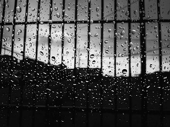 Drops, Surface, Glass, Bw, Chb HD wallpaper
