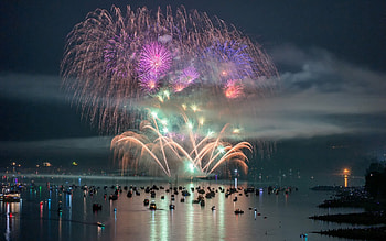 Fireworks, sky, , light HD wallpaper