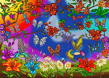 Vibrant colors, glass, stain, vibrant, bright, colors HD wallpaper