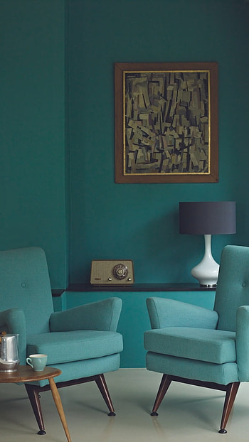 Teal Colour, Interior HD phone wallpaper
