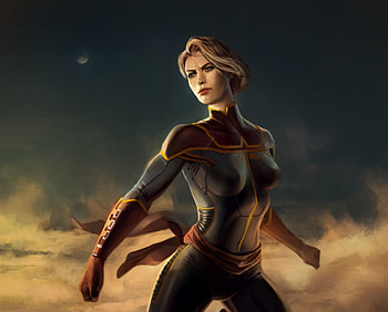 Captain Marvel Art, captain-marvel, superheroes, artwork, artist, digital-art HD wallpaper