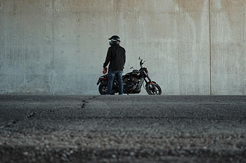 Motorcycles, Side View, Helmet, Motorcycle, Motorcyclists HD wallpaper