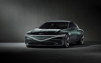 2023, Genesis X Speedium Coupe Concept, , front view, exterior, green X Speedium Coupe, British cars, Genesis HD wallpaper