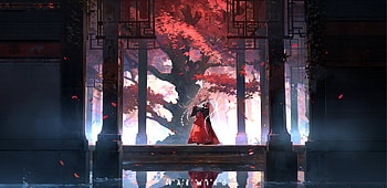 Genshin Impact : Yae Miko Guuji’s Enchanting Autumn Shrine Scene, Genshin Impact, Yae Miko Guuji (Genshin Impact) HD wallpaper