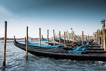Gondola boats in Venice, Iconic scenery, Captivating , Venetian charm HD wallpaper