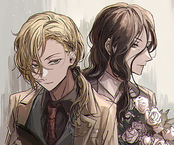 Paul Verlaine & Arthur Rimbaud, Arthur Rimbaud (Bungo Stray Dogs), Paul Verlaine (Bungo Stray Dogs), Anime, Bungou Stray Dogs HD wallpaper