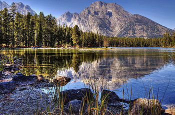 Mountain Lake, Lake, Nature, Tree, Mountain HD wallpaper