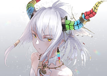 Demon, horns, anime, kachi, manga HD wallpaper