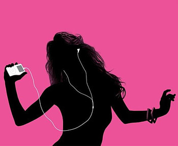 Ipod, shadow, music, dance, vector, adbstract HD wallpaper