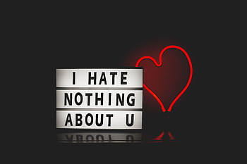 Lightbox message with neon heart creates a romantic vibe perfect for Valentine's themes. HD wallpaper