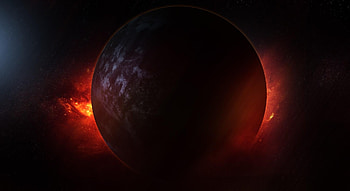 Universe, Planet, Explosion HD wallpaper