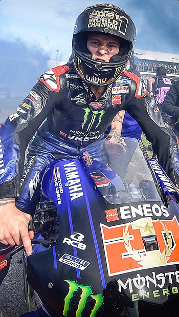 Fabio Quartararo, MotoGP, World Champion HD phone wallpaper