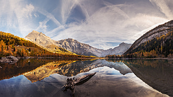 Mountains, lake, reflections, tree, forest HD wallpaper