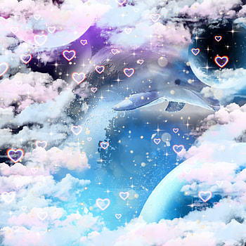 Dolphin, atmosphere, art HD phone wallpaper
