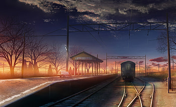 Art, Railway, Train HD wallpaper
