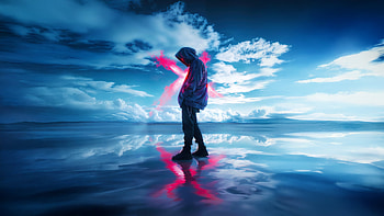 Illusive Reflections, artist, artwork, art, ai, digital-art, anime HD wallpaper