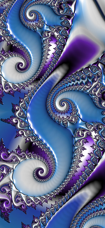 Paisley purples, fractal, abstract HD phone wallpaper