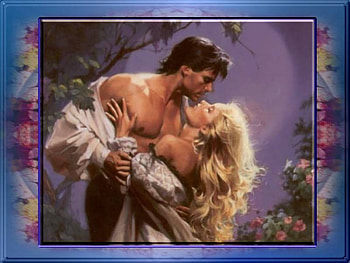 Passionate Embrace, couple, embrace, flowers, frame HD wallpaper