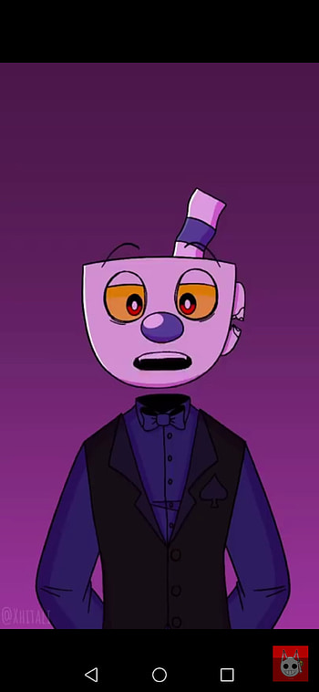 Mugman, head, pink HD phone wallpaper