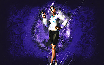 Fortnite Sunburst Dawn Skin, Fortnite, main characters, blue stone background, Sunburst Dawn, Fortnite skins, Sunburst Dawn Skin, Sunburst Dawn Fortnite, Fortnite characters HD wallpaper