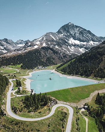 Landscape, Nature, Mountains, View From Above, Lake HD phone wallpaper