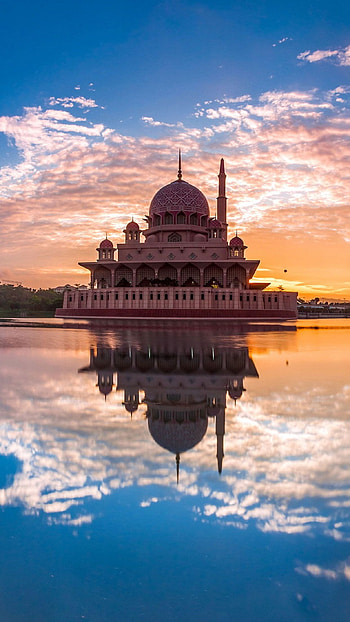 Putra Mosque, Malaysia HD phone wallpaper