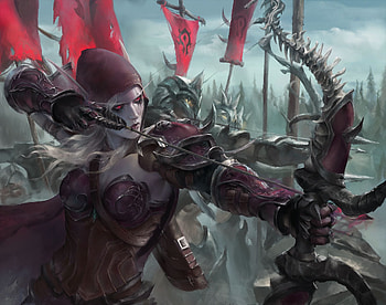 Sylvanas Windrunner, Woman Warrior, Video Game, World Of Warcraft, Archer, Bow, Elf, Warcraft HD wallpaper
