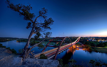 Pennybacker Bridge, Texas HD wallpaper