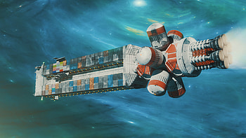 Liberty ship, Sci Fi, spaceship, space, cosmos, spacecraft HD wallpaper