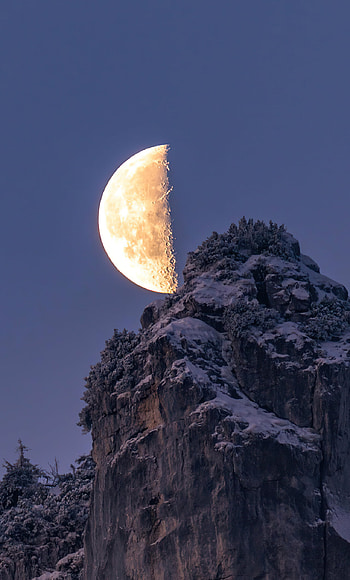 Moonlight, Bavarian Alps marvel, , Breathtaking scenes HD phone wallpaper