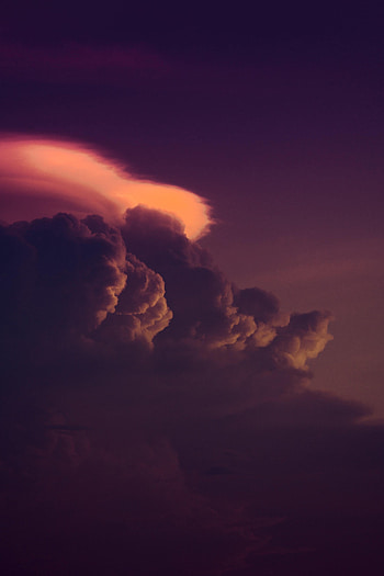 Nature, Sunset, Sky, Clouds, Violet, Purple HD phone wallpaper