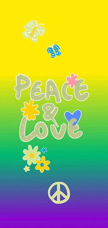 Peace and love, symbol HD phone wallpaper