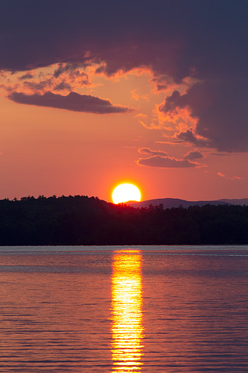 Landscape, Nature, Rivers, Sunset, Sun, Reflection HD phone wallpaper