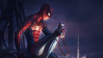 Spiderman Clicking Art, spiderman, superheroes, digital-art, artwork, arstation HD wallpaper
