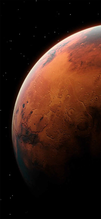 Mars background, Martian landscapes, Red planet, Extraterrestrial world HD phone wallpaper