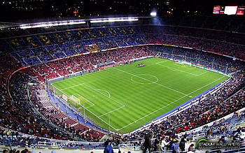 soccer, stadium, FC Barcelona, football field :: HD wallpaper