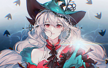 Skadi, ArKnights, Skadi the Corrupting Heart, manga, protagonist, ArKnights characters, abstract art, Skadi ArKnights HD wallpaper